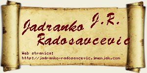 Jadranko Radosavčević vizit kartica